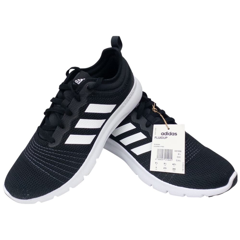 Adidas FLUIDUP Running Shoes Sneakers Men's size 9 Black White